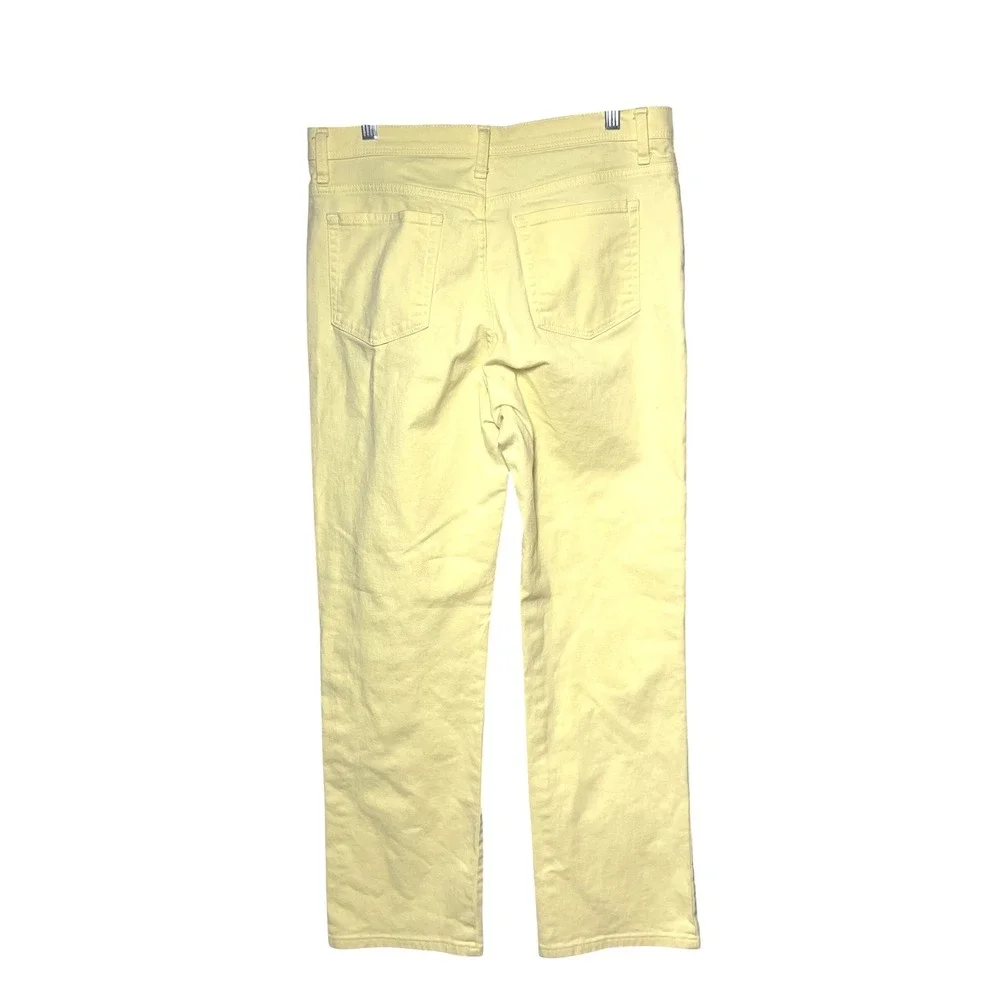 Lee Platinum Label Womens Classic Fit‎ Straight Leg Yellow Jeans Size 14 Medium
